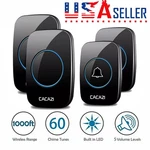 299M Wireless Doorbell, Plug And Play Waterproof Kit Adjustable Volume. Fixed Price $36.88.