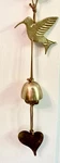 Hummingbird Brass Door Chime Bell - Lingtsang Tibetan Colony, India, Buddhist. Fixed Price $35.00.