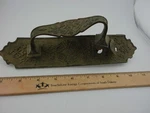 Antique 1872 Brass Door Handle & Plate Need Restoration Lot 25-48-B. Fixed Price $14.99.