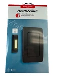 Wired Doorbell Chime Kit Black 2 Melodies 85DB By Heath Zenith Lighted. Fixed Price $29.99.