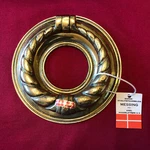 1 Nos Heavy Danish Solid Brass Door Knocker Ring Twisted Rope Pattern Denmark. Fixed Price $89.00.