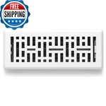 Sierra Grates 2X12 Metal Floor Register Vent Cover Metro Design White Finish. Fixed Price $33.67.