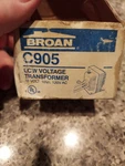 Broan C905 Transformer - Low Voltage, 16V, 10VA, 120VAC, Door Chime Unused. Fixed Price $18.50.