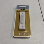 Hampton Bay HB-315-1-90 Wired Led Doorbell Push Button White Finish Lighted. Fixed Price $10.99.