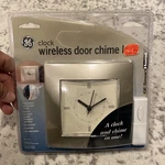 Nib Ge Smart Home Wireless Door Bell Chime Kit Clock 150' 51293 (56). Fixed Price $28.80.