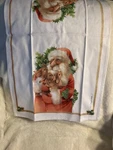 New Fiddler's Elbow Tea Towel With Santa And Bunnies (H1). Fixed Price $9.77.