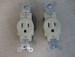 Lot Of Leviton Ivory 2P 3W Single Rec 15A Ground 5015-1. Fixed Price $17.99.