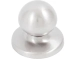 1-1/4" Round Bi-fold Knob With Backplate Satin Nickel. Fixed Price $10.90.