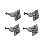 Square"cobble Stone Design" Cabinet Knob Iron Pewter Finish Pack Of 4. Fixed Price $61.99.