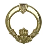 Claddagh Door Knocker By Michael Healy -brass Finish (premium Size ). Fixed Price $30.00.