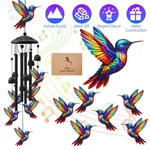 Butterfly Wind Chimes, Hummingbird For Outside 4 Tubes Hanging Bells. Fixed Price $18.89.