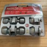 Defiant Stainless Steel Single Cylinder Keyed Entry Project Pack. Fixed Price $22.00.