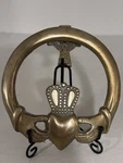 Irish Claddagh Door Knocker Solid Brass Celtic Cross W/ Hardware. Fixed Price $21.00.