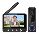 Wireless Video Doorbell Camera W/ 4.5 Monitor Intercom Ai Motion Night Vision. Fixed Price $64.99.