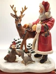 Princeton Gallery Santa's Magical Sleigh Bells Figurine Reindeer Woodland. Fixed Price $42.50.