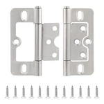 2PCS Nonmortise Hinges 3 Inch Nickel Door With Mounting Screws, Chest .... Fixed Price $10.93.