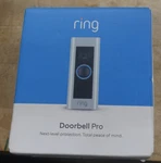 Ring Video Doorbell Pro 1080P Smart Wi-fi Wired Satin Nickel New Open Box. Fixed Price $49.95.