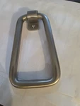 Signature Hardware Brass Bell-shaped Satin Nickel Door Knocker 5.75 X 3.5. Fixed Price $21.95.