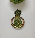 Brass Pineapple Door Bell Fruit Style Knocker Exterior Cor EK537. Fixed Price $153.00.