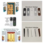 Lorex B451AJD Series 2K Wi-fi Video Doorbell Compatible Angle Wedge Mount. Fixed Price $16.99.