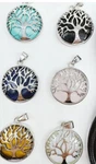 Tree Of Life Natural Stone Pendants. Fixed Price $12.00.