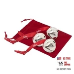 Believe Sleigh Bells Ornament (3-PACK) 1.5" Made Of Steel. Fixed Price $30.84.