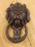Large Cast Iron Antique Style Rustic Lion Head Door Knocker Victorian. Fixed Price $19.99.