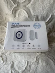 Door Chime,sanjie Wireless 2 Sensors + 1 Receiver White, Nib. Fixed Price $30.00.