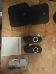 Aida Wireless Doorbell Set 2 Receivers Lighted Oval Buttons Black White. Fixed Price $15.99.