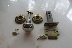 Vintage Bronze And Chrome Door Knobs Hollymade For Closet. Fixed Price $300.00.