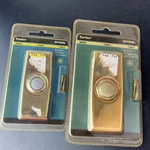2 Pack Carlon Gold Rectangle Lighted Button Doorbell Wired DH1608L Easy Install. Fixed Price $9.95.