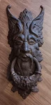 Man Door Knocker Cast Iron 20 Inch Conversational Unique. Fixed Price $83.12.