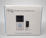Ring Video Doorbell 3 Plus With Indoor Stick-up Security Camera. Fixed Price $69.00.