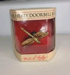 Michael Healy Dragonfly Doorbell Ringer Brass Night Glow Decor Unused. Fixed Price $44.00.