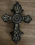 Vintage Iron Cross Door Knocker. Fixed Price $48.00.