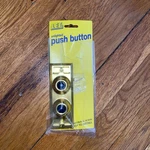 #BC203 Brass Wired Gang Family Unlighted Push Button With Black For Bell. Fixed Price $19.99.