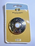 Hampton Bay Wired Push Button Aged Brass Finish 1001 371 868 New Nib. Fixed Price $12.95.