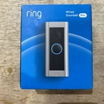 Ring - Wired Pro Smart Wifi Video Doorbell Satin Nickel. Fixed Price $89.00.