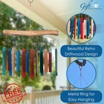 Blue Handworks Rectangle Glass Wind Chime Retro. Fixed Price $44.99.