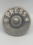 Press Retro Push Button Doorbell Satin Nickel. Fixed Price $8.00.
