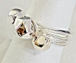 Kit Heath Rokk Nugget Stackable Ring Set Sterling Silver Size 7 Nwt 8.3G. Fixed Price $60.48.