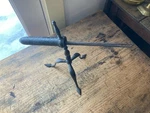 Rare! Antique Primitive 1700S Early 1800S Three Leg Wrought Iron Goffering. Fixed Price $699.00.