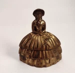 Baldwin Brass Lady Shaped Bell No Ball Southern Bonnet Victorian Woman. Fixed Price $16.75.