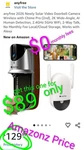Wireless Solar Video Doorbell Camera Chime Pro, 2K Wide-angle,wifi,no Fees,alexa. Fixed Price $89.99.