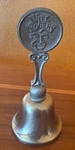 Vintage Will Rogers Bell Pewter W/stainless Steel Souvenir KNOCKER3 3/4". Fixed Price $5.95.