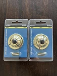 Carlon Doorbell Solid Brass Button Wired DH1605 New Set Of 2. Fixed Price $16.00.