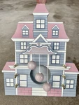 Vintage Welcome Door Chime Harp House Shaped Hanging Decor +. Fixed Price $25.00.