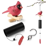 Cardinal Wind Chime, 30.7 Inch Outdoor Decorative With Handmade Resin B.... Fixed Price $47.40.