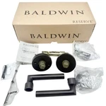 Baldwin Reserve Tube Passage Door Lever Set Venetian Bronze 9BR3520-187 Open Box. Fixed Price $42.71.