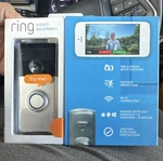 Ring Video Doorbell Silver 180 Wi-fi Night Vision Two-way Audio. Fixed Price $35.00.